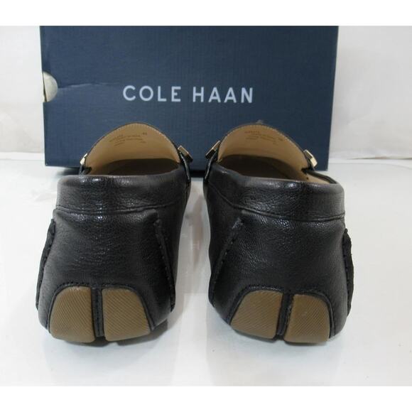 Women's Cole Haan Evelyn Bow Driver Moccasin Loafer Shoes Leather Black Size 9 - Picture 6 of 9